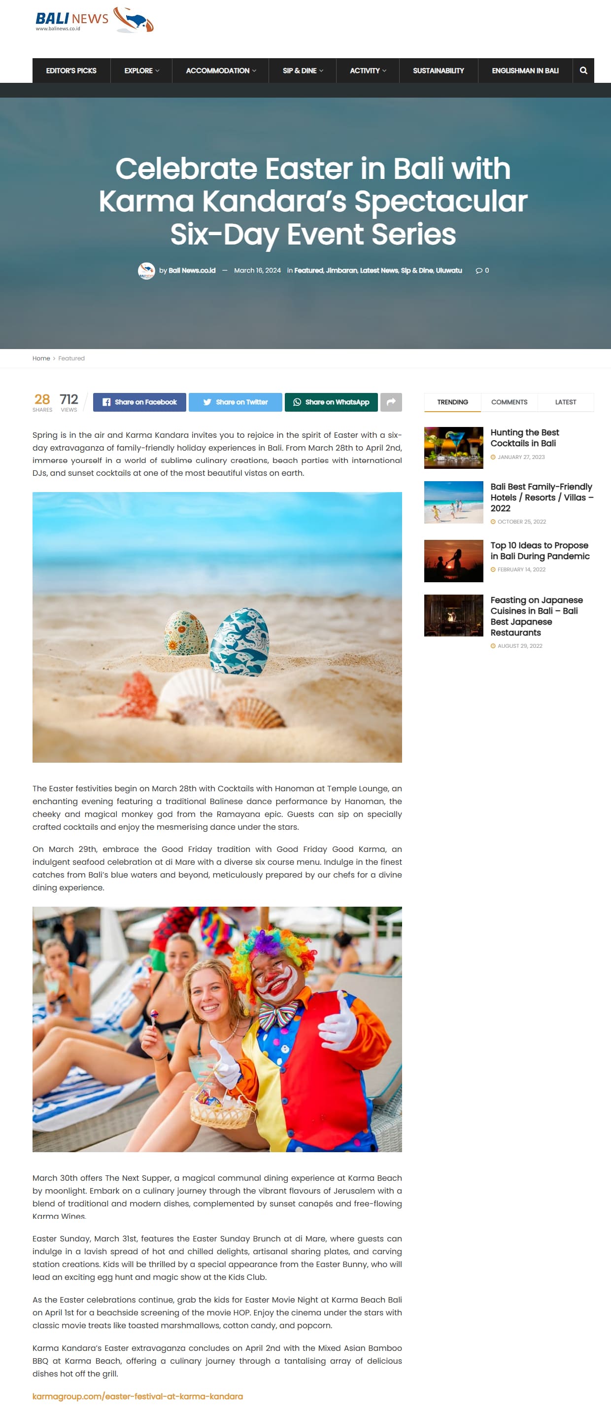 In the Press: Bali News