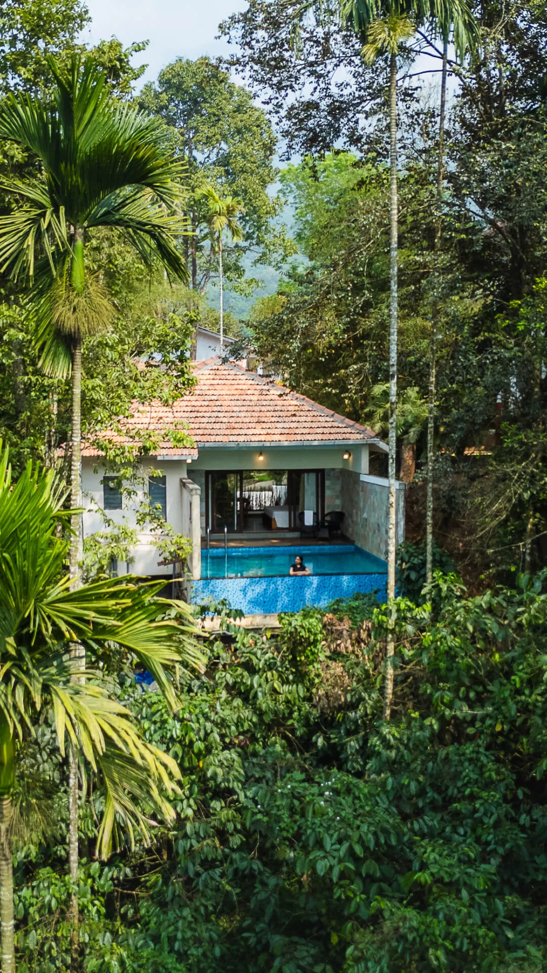 Karma Vythiri, one of the best resorts in Wayanad with a private pool, surrounded by forest