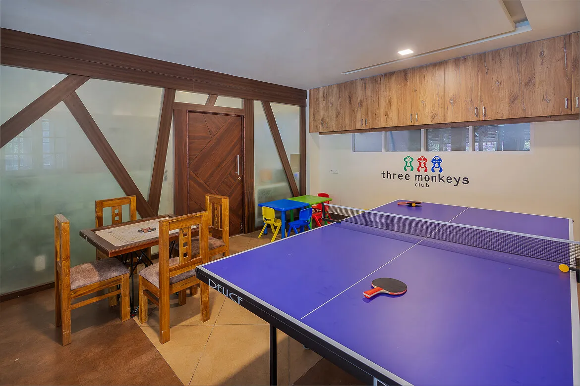 Karma Vythiri Activities Area (featuring Carrom, Table Tennis Table)