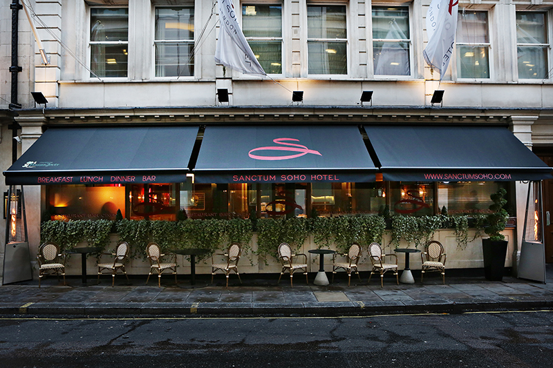 luxury hotel of Karma Sanctum Soho Front view luxury hotel of Karma Sanctum Soho Front view