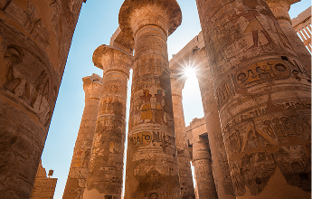 Karnak Temple columns Luxor